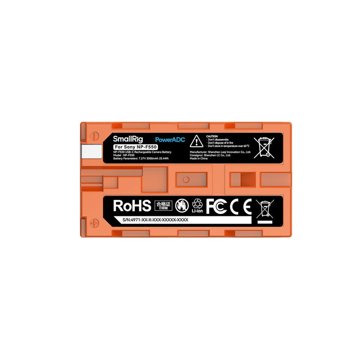 SmallRig NP-F550 Ioni di Litio 3500 mAh