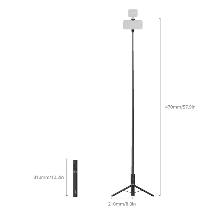 SmallRig Treppiede con selfie stick ST30 Lite One-Touch Deploy
