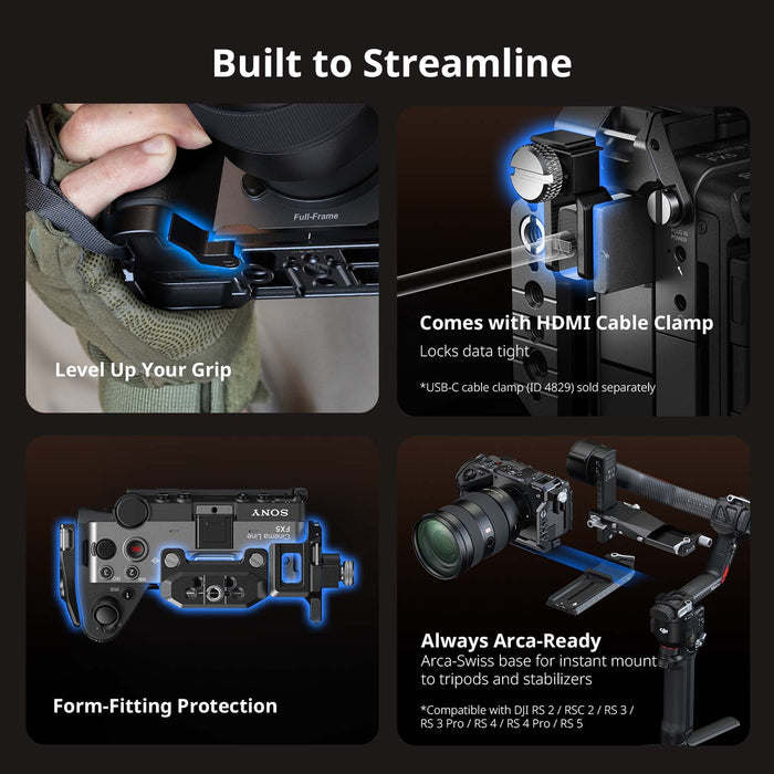 SmallRig HawkLock Cage Kit per Sony FX5 XLR Handle Kit 6777
