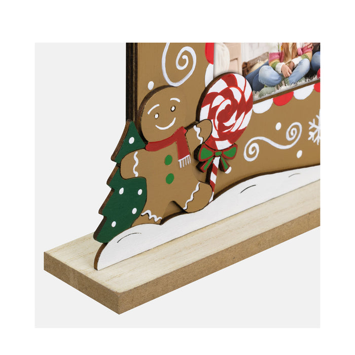 Cornice in legno con decorazione natalizia "Sweetie" (10x15) - Art. CH554
