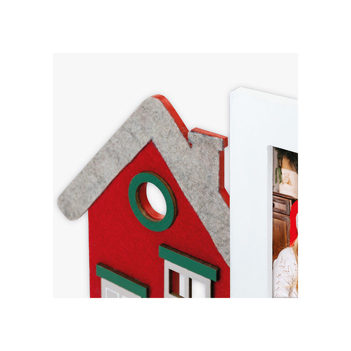 Cornice in legno con decorazione natalizia "Emerald" (10x15) - Art. CH263