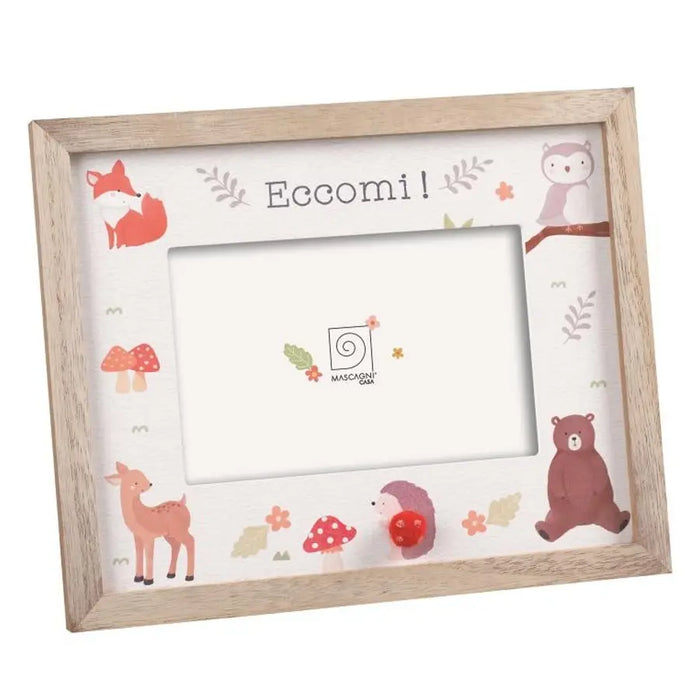 Mascagni cornice in legno con passepartout "Eccomi" (10x15) - Art. MM1008