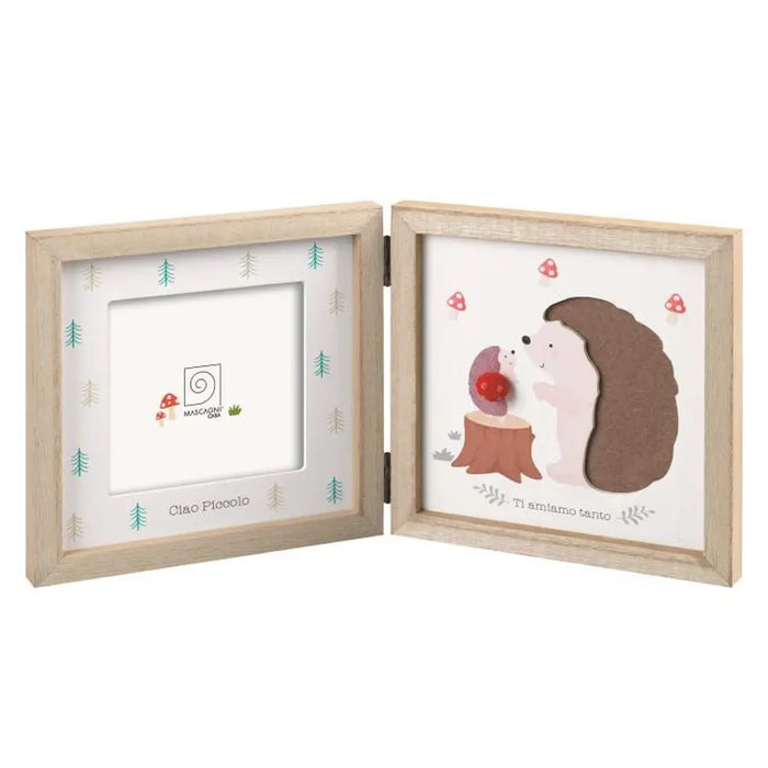 Mascagni cornice a libro in legno con passepartout in MDF (10x10) - Art. MM1007