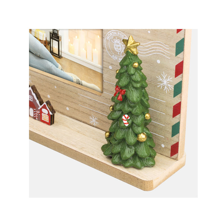 Cornice natalizia in legno "Erlen" (10x15) - Art. LS7964