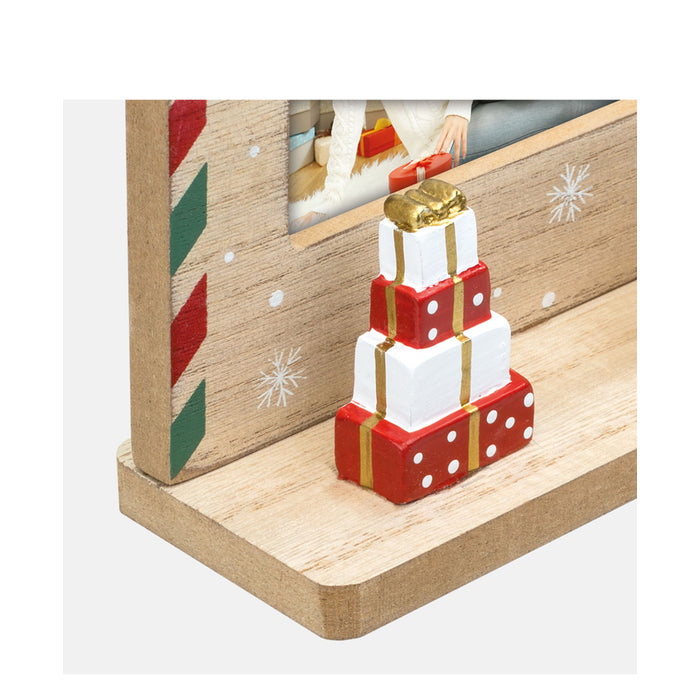 Cornice natalizia in legno "Erlen" (10x15) - Art. LS7964