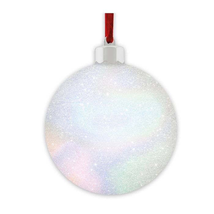 Palla di Natale "Photo Snow Flake White" (7,5x7,5) - Art. SF105W1