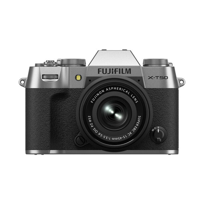Fujifilm X-T50 + 15-45mm F3.5-5.6 (Silver) - Garanzia Fujifilm Italia