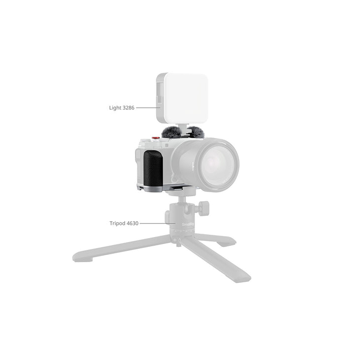 SMALLRIG MOUNT PLATE WITH SILICONE HANDLE SILVER (FUJI X-M5)