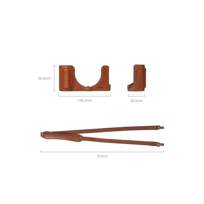 SmallRig 6275 Leather Half Case Kit Brown