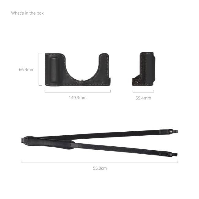 SmallRig 6274 Leather Half Case Kit Black