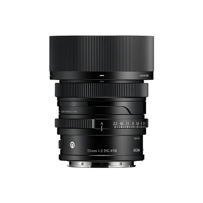 Sigma BF Black + Obiettivo Sigma 35mm F2 C (L-Mount) Black I-Series
