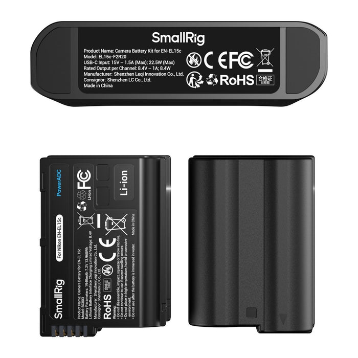 SmallRig 5486 Camera Battery Kit per Nikon EN-EL15c