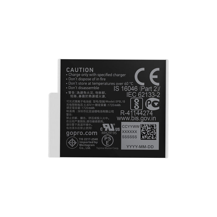 GoPro Enduro Batteria (per Hero 12 Black - Hero 11 Black - Hero 10 Black - Hero 9 Black)