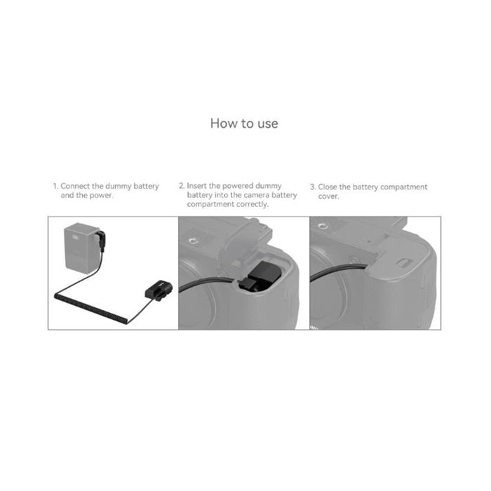 SmallRig D-Tap to LP-E6NH Dummy Battery Power Cable - Art. SR4252