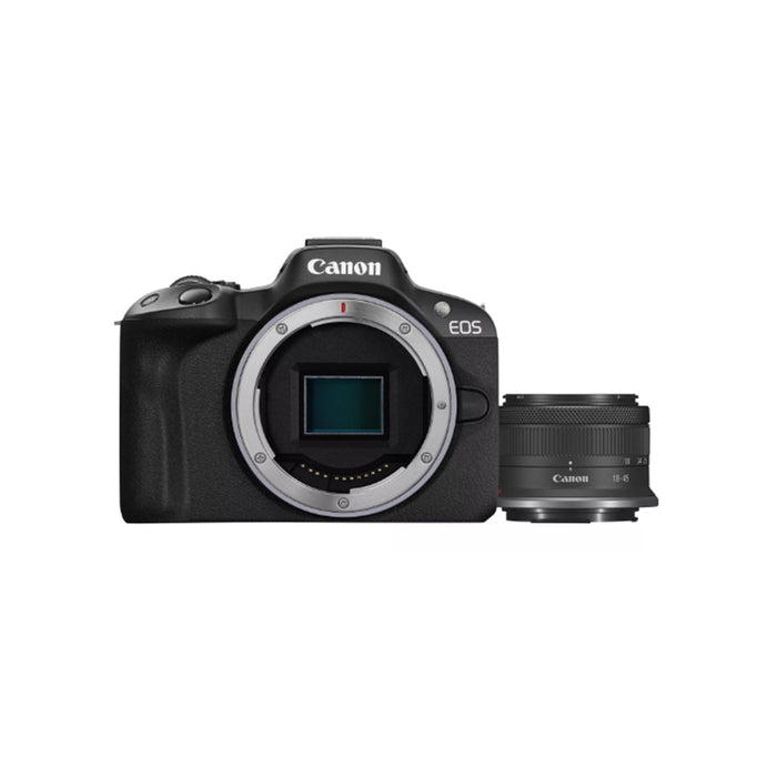 Canon EOS R50 + obiettivo  RF-S 18-45mm F4.5-6.3 IS STM - Garanzia Canon Italia