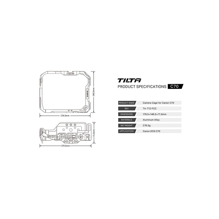 Tilta Camera Cage per Canon C70