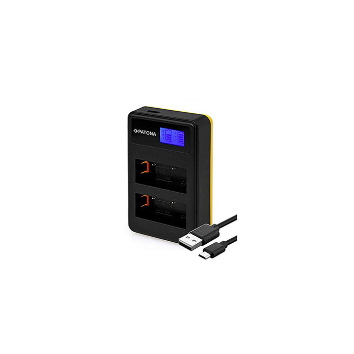 Patona caricabatterie doppio Dual LCD (per NP-W126)