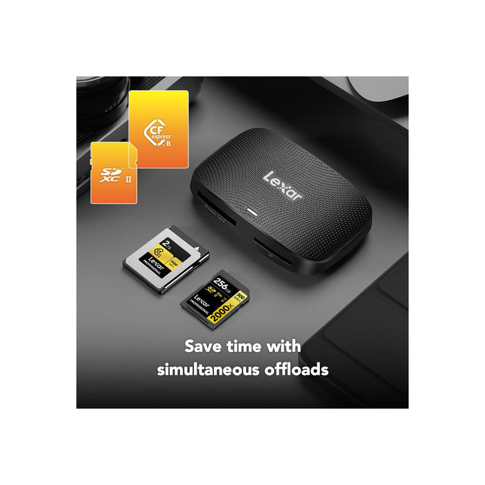 Lexar Lettore professionale USB 3.2 Gen 2 per schede CFexpress tipo B e SD