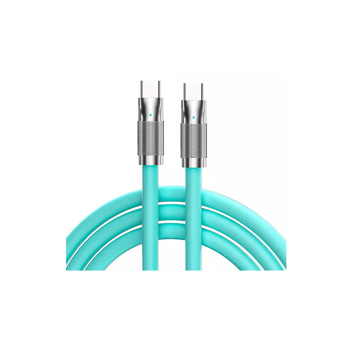 OneGear cavo zinco 120W 6A Type-C>Type-C 1m - Verde